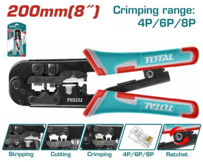 TOTAL ΕΠΑΓΓ. ΠΡΕΣΑ ΑΚΡΟΔΕΚΤΩΝ ΜΕ ΚΑΣΤΑΝΙΑ 200mm ΔΙΚΤΥΩΝ & ΤΗΛΕΦΩΝΟΥ (TMPCN5468R)