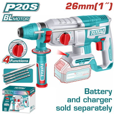 TOTAL ΕΠΑΓΓ. ΠΝΕΥΜΑΤΙΚΟ ΠΙΣΤΟΛΕΤΟ ΜΠΑΤ. Li-ion 20V / 26mm ΧΩΡΙΣ ΜΠΑΤΑΡΙΑ & ΦΟΡΤΙΣΤΗ (TRHLI20268)