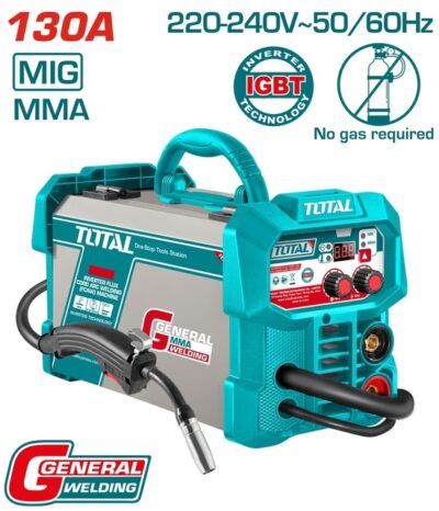 TOTAL ΗΛΕΚΤΡΟΚΟΛΛΗΣΗ INVERTER FCAW 230V / 130A ΧΩΡΙΣ ΑΕΡΙΟ (TFC13018)