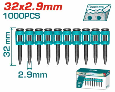 TOTAL ΚΑΡΦΙΑ ΓΙΑ ΣΚΥΡΟΔΕΜΑ 32mm / 1000 ΤΕΜ ΓΙΑ TCNLI9005 / TCNLI9008 (TAC02321)