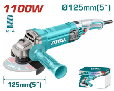 TOTAL ΕΠΑΓΓ. ΓΩΝΙΑΚΟΣ ΛΕΙΑΝΤΗΡΑΣ 1.100W - 125mm (TG11012556E)